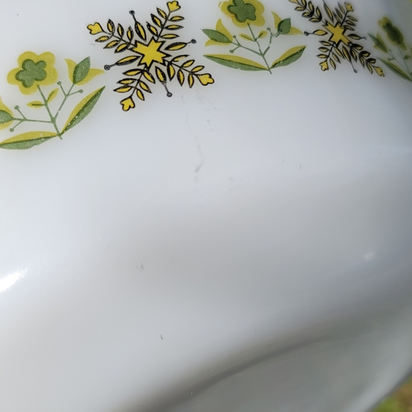 Vtg Fire King MEADOW GREEN 437 Round Dish - Picture 11 of 16